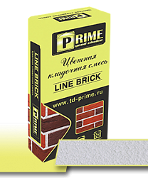 Цветная кладочная смесь Prime "Line Brick", Белая 25 кг